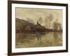 The Flood at Giverny, C.1886-Claude Monet-Framed Giclee Print