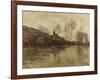 The Flood at Giverny, C.1886-Claude Monet-Framed Giclee Print