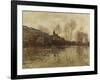 The Flood at Giverny, C.1886-Claude Monet-Framed Giclee Print