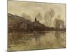 The Flood at Giverny, C.1886-Claude Monet-Mounted Giclee Print