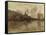 The Flood at Giverny, C.1886-Claude Monet-Framed Stretched Canvas