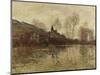 The Flood at Giverny, C.1886-Claude Monet-Mounted Giclee Print