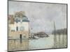 The Flood at Port-Marly, 1876-Alfred Sisley-Mounted Giclee Print