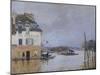 The Flood at Port-Marly, 1876-Alfred Sisley-Mounted Giclee Print