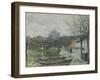 The Flood at Port-Marly, 1876-Alfred Sisley-Framed Giclee Print