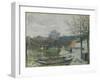 The Flood at Port-Marly, 1876-Alfred Sisley-Framed Giclee Print