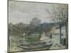 The Flood at Port-Marly, 1876-Alfred Sisley-Mounted Giclee Print