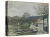 The Flood at Port-Marly, 1876-Alfred Sisley-Stretched Canvas