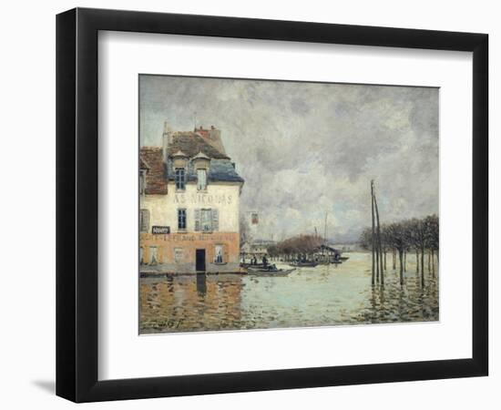 The Flood at Port-Marly-Alfred Sisley-Framed Giclee Print