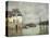 The Flood at Port-Marly-Alfred Sisley-Stretched Canvas