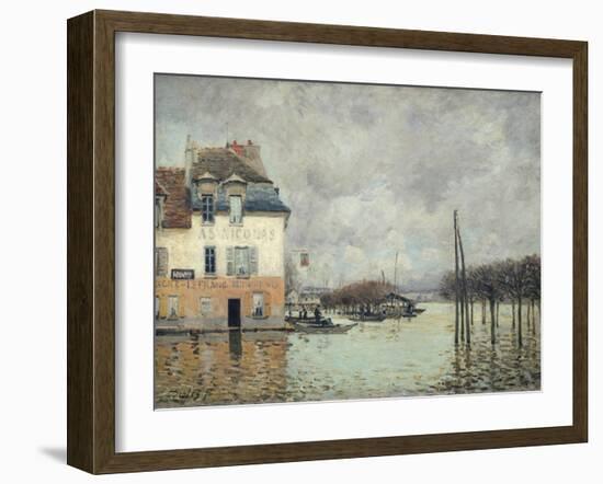 The Flood at Port-Marly-Alfred Sisley-Framed Giclee Print