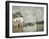 The Flood at Port-Marly-Alfred Sisley-Framed Giclee Print