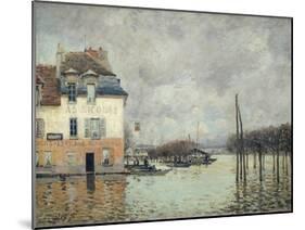 The Flood at Port-Marly-Alfred Sisley-Mounted Giclee Print