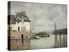 The Flood at Port-Marly-Alfred Sisley-Stretched Canvas