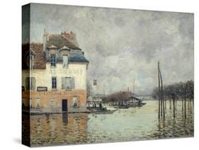 The Flood at Port-Marly-Alfred Sisley-Stretched Canvas