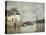 The Flood at Port-Marly-Alfred Sisley-Stretched Canvas