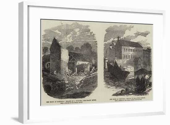 The Flood at Sheffield-null-Framed Giclee Print