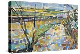 The Flooded Cherwell from Rousham I-Erin Townsend-Stretched Canvas