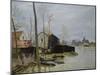 The Floods at Moret, Les Inondations a Moret, 1889-Eugène Boudin-Mounted Giclee Print