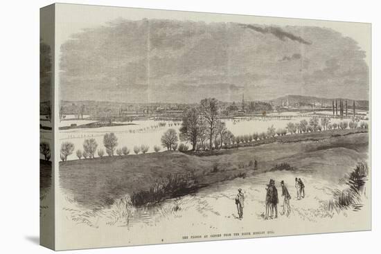 The Floods at Oxford from the North Hinkley Hill-null-Stretched Canvas