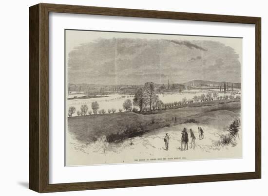 The Floods at Oxford from the North Hinkley Hill-null-Framed Giclee Print
