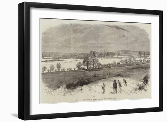 The Floods at Oxford from the North Hinkley Hill-null-Framed Giclee Print