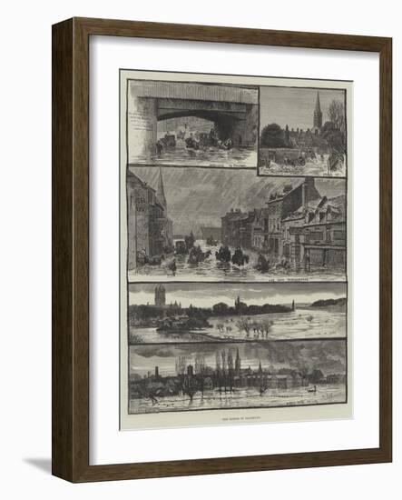 The Floods at Salisbury-Walter Bothams-Framed Giclee Print