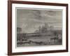 The Floods at Windsor, View from Clewer Road-null-Framed Giclee Print