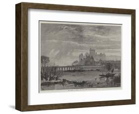 The Floods at Windsor, View from Clewer Road-null-Framed Giclee Print