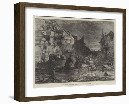 The Floods in France, Scene in a Suburb of Toulouse-null-Framed Giclee Print