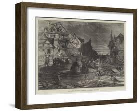 The Floods in France, Scene in a Suburb of Toulouse-null-Framed Giclee Print