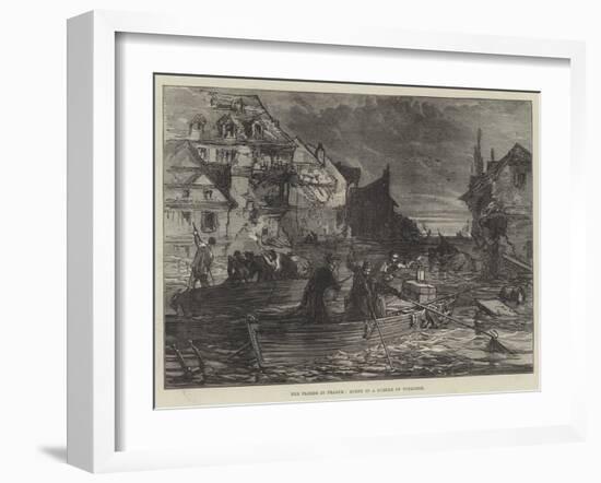 The Floods in France, Scene in a Suburb of Toulouse-null-Framed Giclee Print