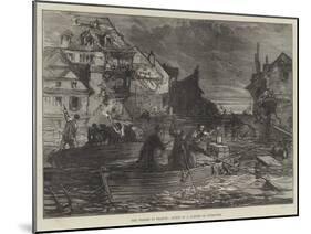 The Floods in France, Scene in a Suburb of Toulouse-null-Mounted Giclee Print