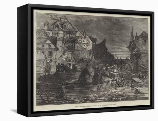 The Floods in France, Scene in a Suburb of Toulouse-null-Framed Stretched Canvas