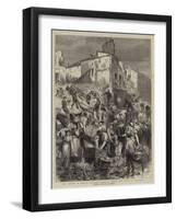 The Floods in France, Soldiers Working Among the Ruins at Toulouse-null-Framed Giclee Print