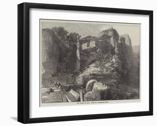 The Floods in India, Ruins of a Mirzapore Ghaut-null-Framed Giclee Print