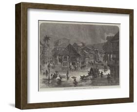 The Floods in India, Scene in the Streets of Bombay-null-Framed Giclee Print