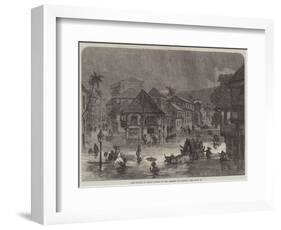 The Floods in India, Scene in the Streets of Bombay-null-Framed Giclee Print