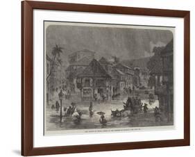 The Floods in India, Scene in the Streets of Bombay-null-Framed Giclee Print