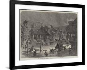 The Floods in India, Scene in the Streets of Bombay-null-Framed Giclee Print