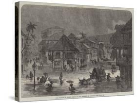 The Floods in India, Scene in the Streets of Bombay-null-Stretched Canvas