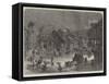 The Floods in India, Scene in the Streets of Bombay-null-Framed Stretched Canvas