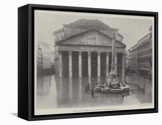 The Floods in Rome, the Pantheon During the Inundation-null-Framed Stretched Canvas