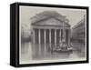 The Floods in Rome, the Pantheon During the Inundation-null-Framed Stretched Canvas