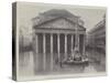 The Floods in Rome, the Pantheon During the Inundation-null-Stretched Canvas