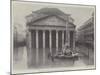 The Floods in Rome, the Pantheon During the Inundation-null-Mounted Giclee Print