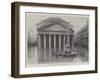 The Floods in Rome, the Pantheon During the Inundation-null-Framed Giclee Print