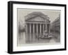 The Floods in Rome, the Pantheon During the Inundation-null-Framed Giclee Print