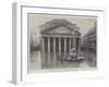 The Floods in Rome, the Pantheon During the Inundation-null-Framed Giclee Print