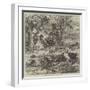 The Floods in South Wales, Scene Near Cardiff-null-Framed Giclee Print